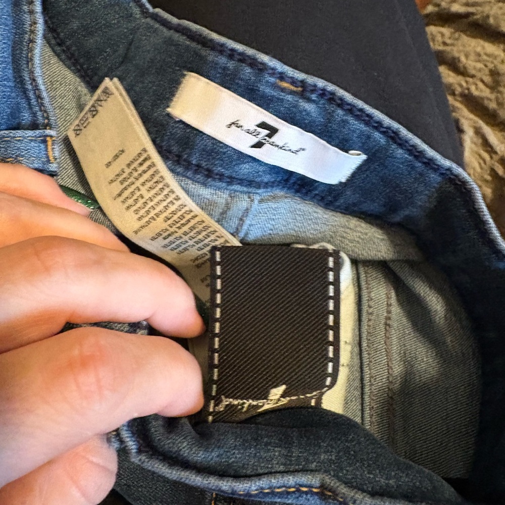 7 For All Mankind High Waist Skinny Jeans Size 26 Blue Denim‎ (0306) - Picture 8 of 9